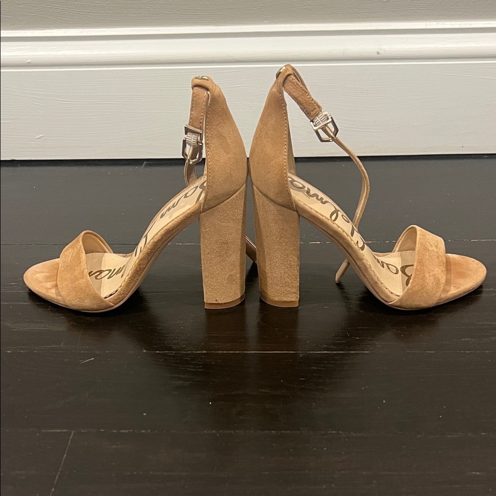 Sam Edelman Camel Suede Heels - Picture 4 of 6